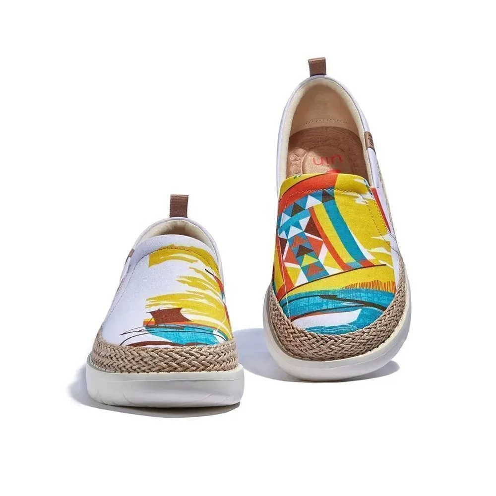 UIN Women's Loafers Slip On Casual Comfort Shoes (Surfing by Sea Tarragona) - Picture 6 of 8